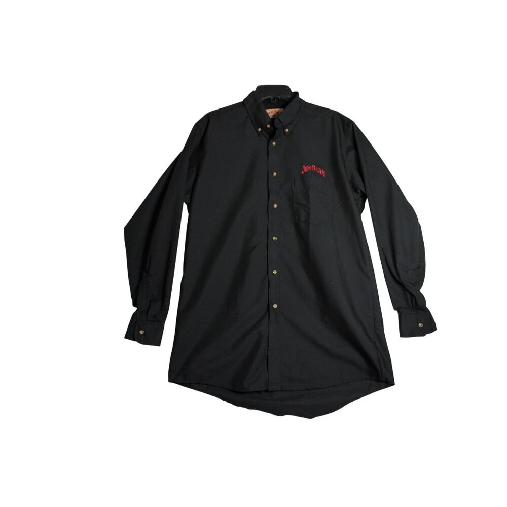 Red Kap Jim Beam‎ Bourbon Whiskey L/S Button Down Shirt Mens Large